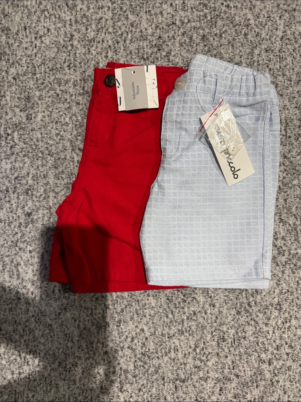 2 pairs of infant boys shorts